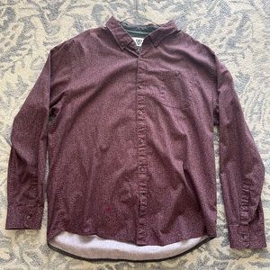Vissla Surfer Long Sleeve Button Down Casual Shirt Mens Size XLarge